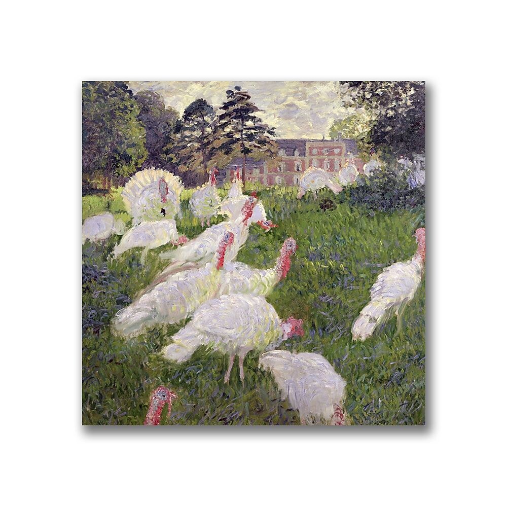 Trademark Fine Art Claude Monet 'The Turkeys at the Chateau' Canvas Art