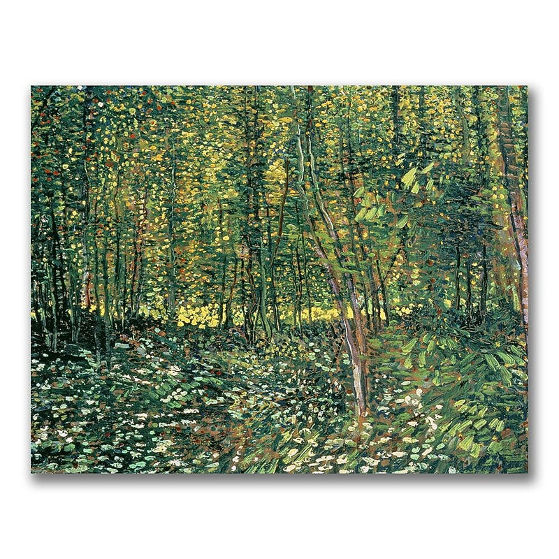 Trademark Fine Art Vincent Van Gogh 'Trees and Undergrowth, 1887' Canvas Art