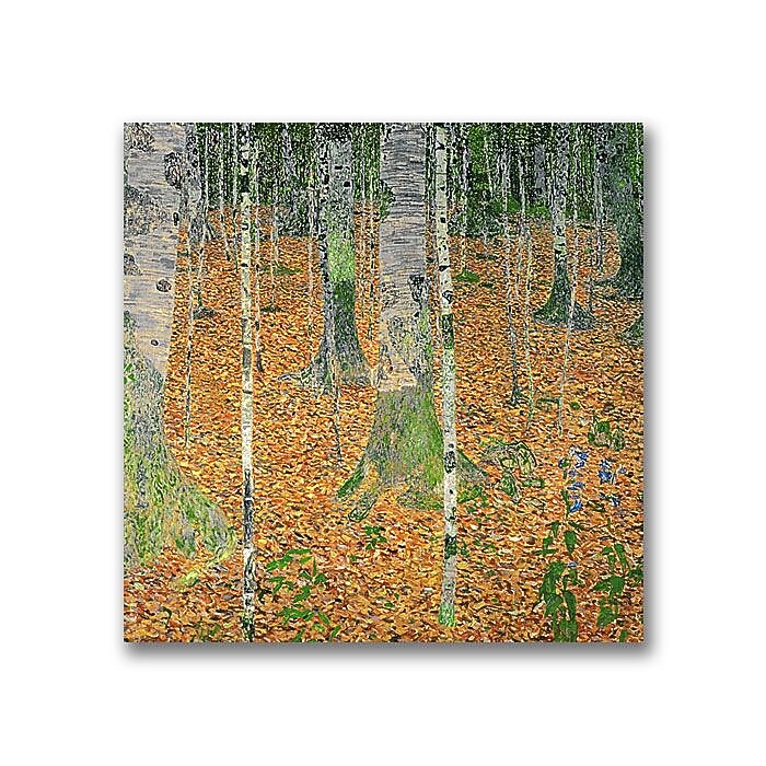 Trademark Fine Art Gustav Klimt 'The Birch Wood' Canvas Art