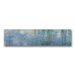 Trademark Fine Art Claude Monet 'Waterlillies Morning' Canvas Art 10x32 Inches