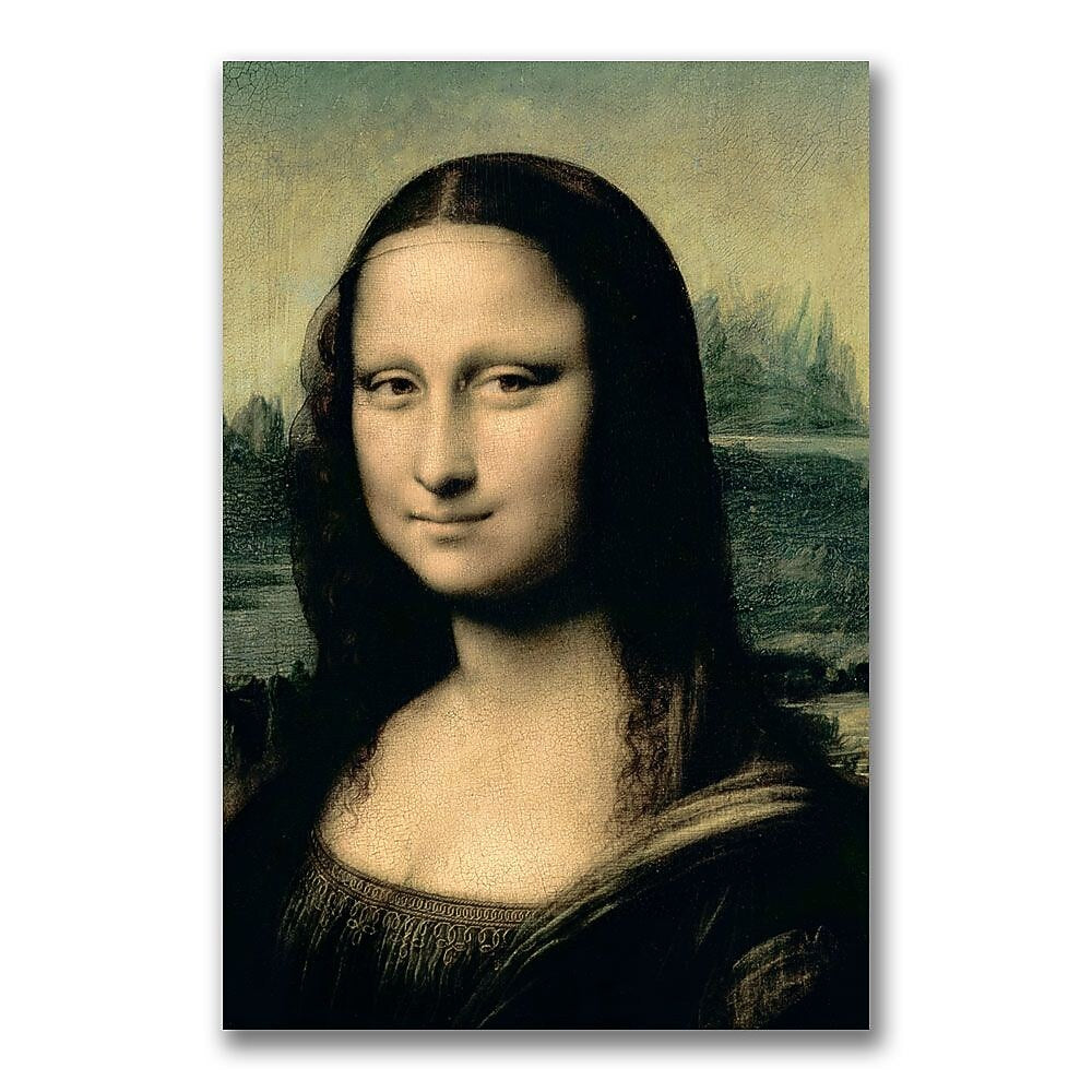 Trademark Fine Art Leonardo da Vinci 'Detail of the Mona Lisa' Canvas Art