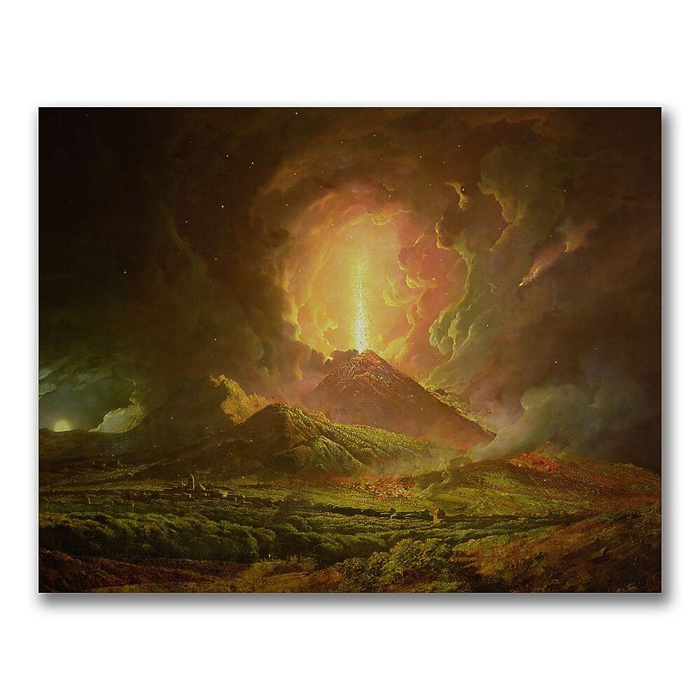 Trademark Fine Art Joseph Wright of Derby 'Eruption of Vesuvius' Canvas Art