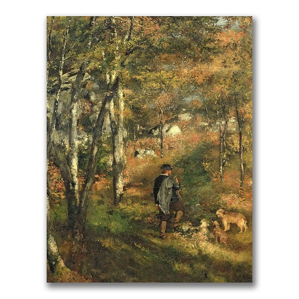 Trademark Fine Art Pierre Renoir 'Jules Le Coeur in the Forest' Canvas Art 18x24 Inches