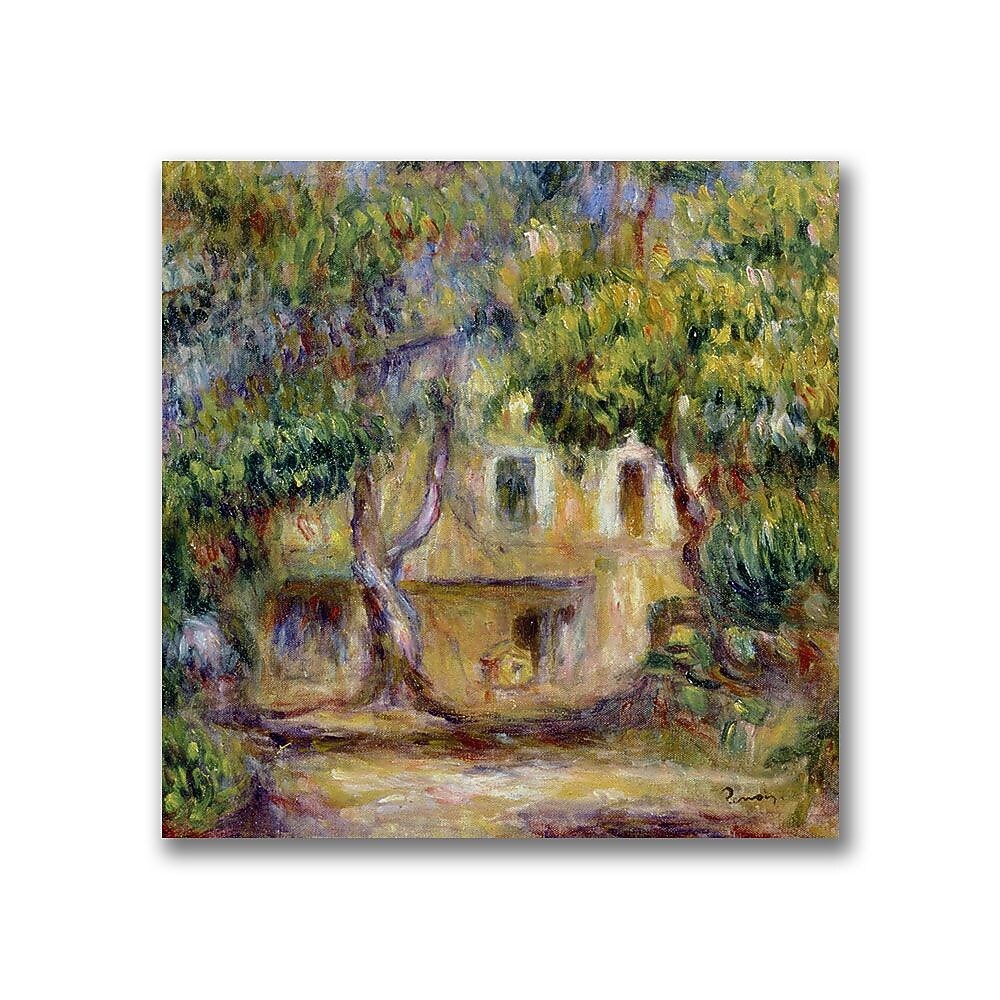 Trademark Fine Art Pierre Renoir 'The Farm at Les Collettes' Canvas Art 18x18 Inches