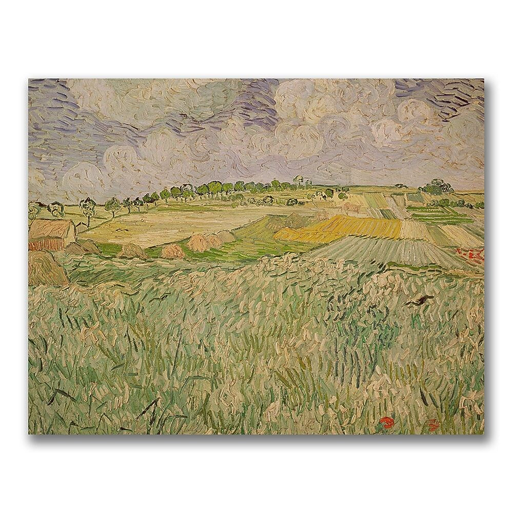 Trademark Fine Art Vincent Van Gogh'The Plains of Auvers'Canvas Art