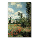 Trademark Fine Art Claude Monet 'Path through the Poppies' Canvas Art