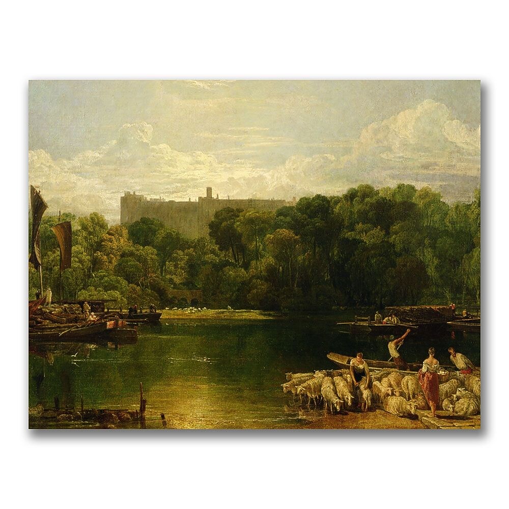 Trademark Fine Art Joseph Turner 'Windsor Castle from the Thames' Canvas Art