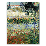 Trademark Fine Art Vincent Van Gogh 'Garden in Bloom' Canvas Art
