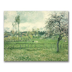 Trademark Fine Art Camille Pissaro, 'Meadow at Eragny, 1885' Canvas Art