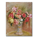 Trademark Fine Art Pierre Renoir 'Roses in a Sevres vase' Canvas Art 24x32 Inches