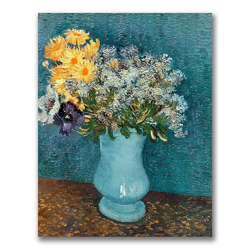 Trademark Fine Art Vincent Van Gogh 'Vase of Flowers' Canvas Art