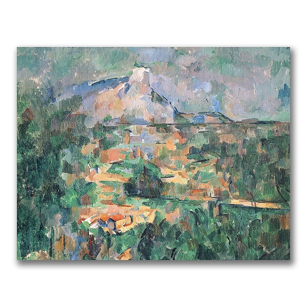 Trademark Fine Art Paul Cezanne 'Montagne Sainte-Victoire' Canvas Art 35x47 Inches