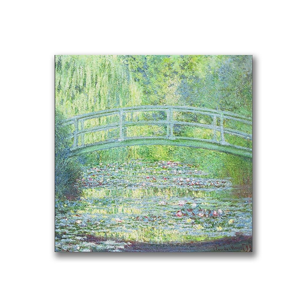 Trademark Fine Art Claude Monet 'Waterlily Pond-The Bridge II' Canvas Art