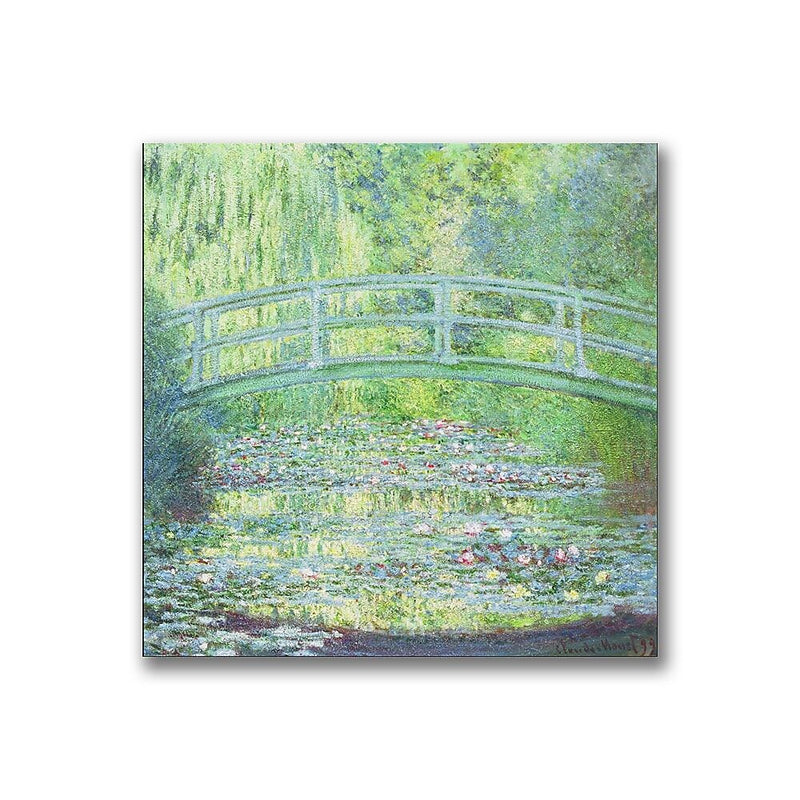 Trademark Fine Art Claude Monet 'Waterlily Pond-The Bridge II' Canvas Art