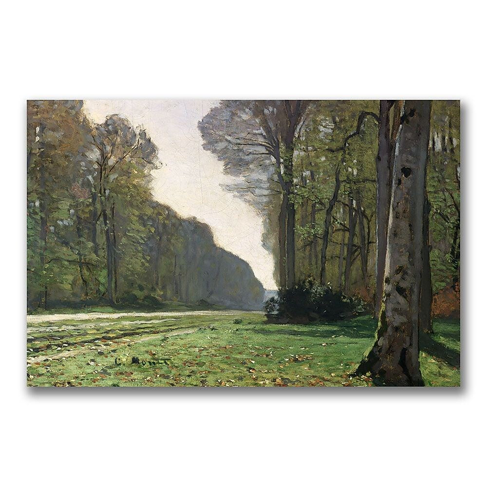 Trademark Fine Art Claude Monet 'The Road to Bas Breau' Canvas Art