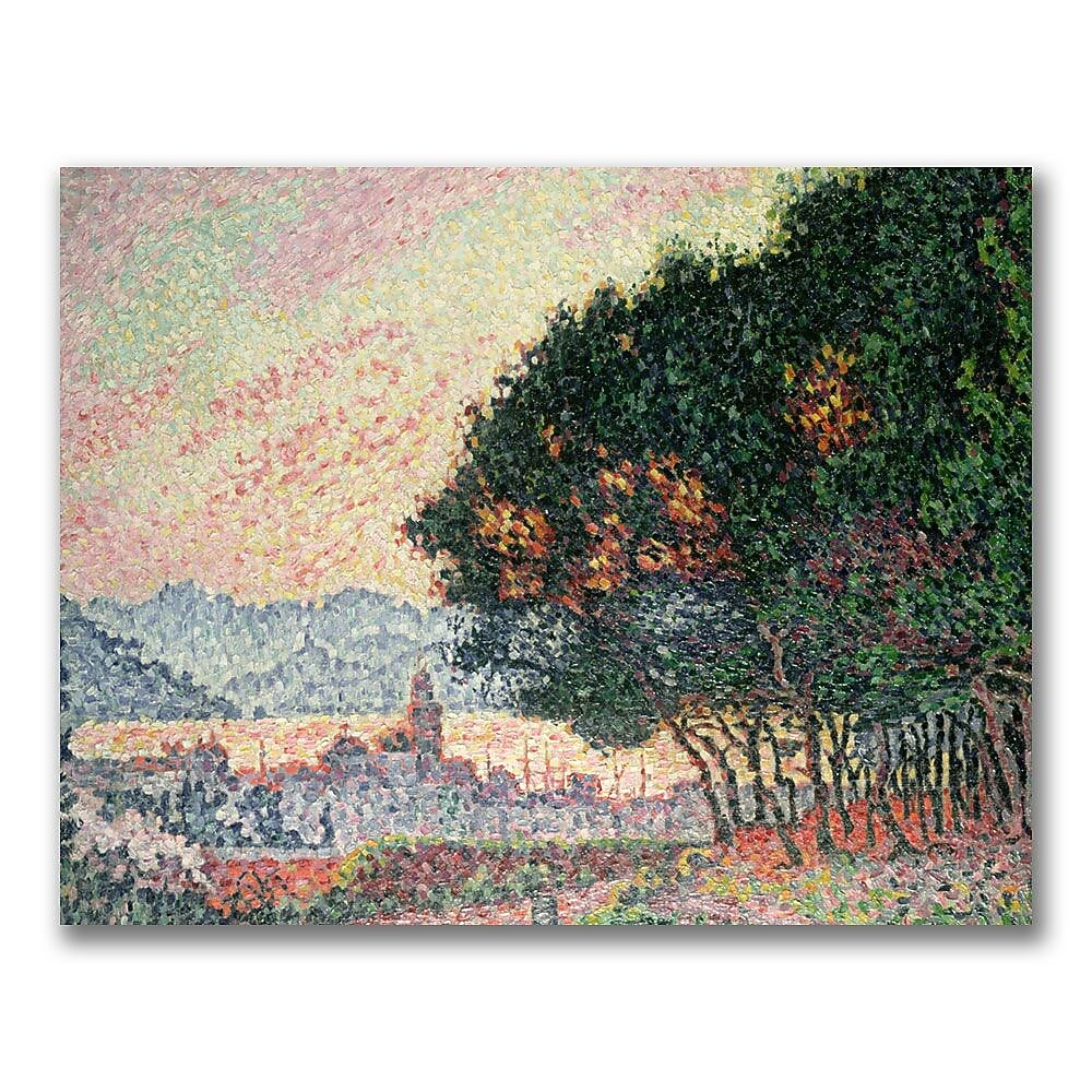 Trademark Fine Art Paul Signac 'Forest Near St. Tropez' Canvas Art 26x32 Inches