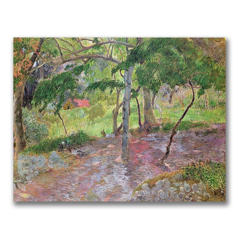 Trademark Fine Art Paul Gauguin 'Tropical Landscape Martinique' Canvas Art 24x32 Inches