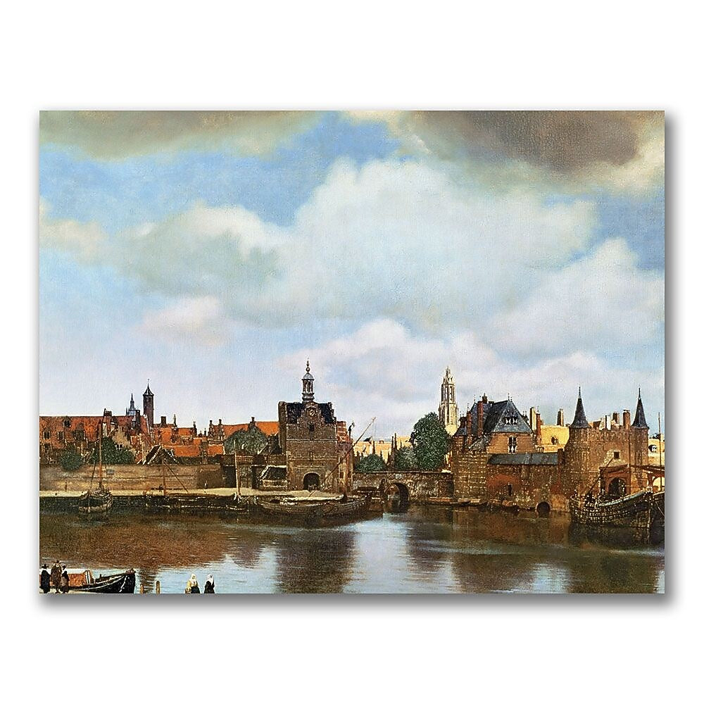Trademark Fine Art Jan Vermeer 'View of Delft 1660-61' Canvas Art