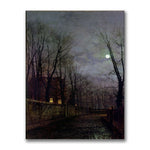 Trademark Fine Art John Grimshaw 'Moonlit Street Scene II' Canvas Art