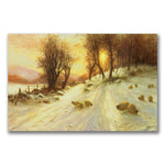 Trademark Fine Art Joseph Farquharson 'Sheep in the Winter' Canvas Art