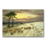 Trademark Fine Art Joseph Farquharson 'Sheep in the Snow' Canvas Art