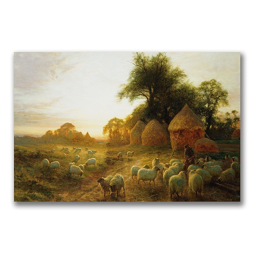 Trademark Fine Art John Faraquharson 'Yon Yellow Sunset' Canvas Art 16x24 Inches