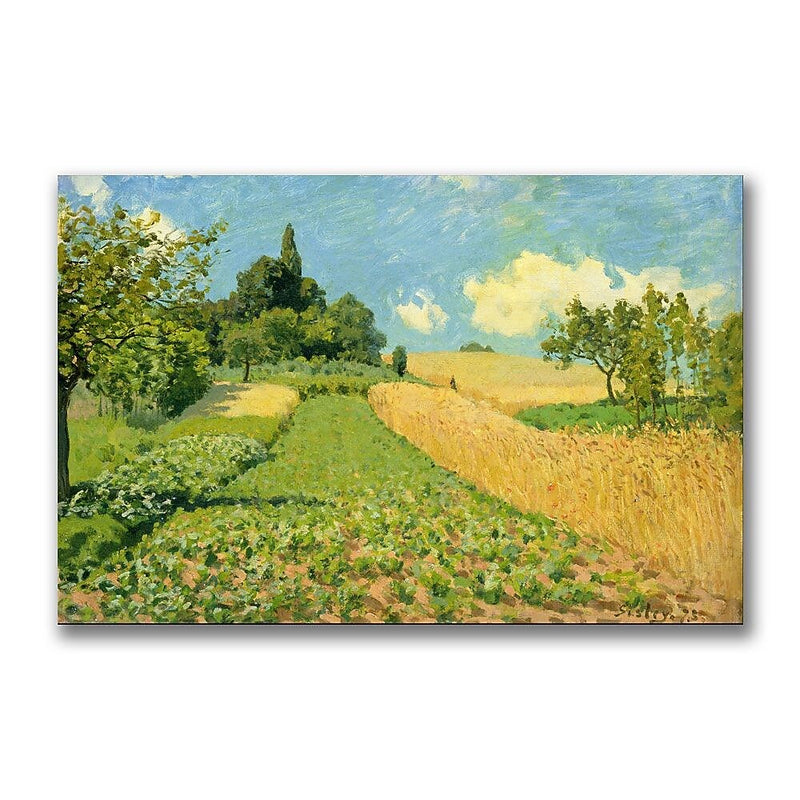 Trademark Fine Art Alfred Sisley 'The Cornfield' Canvas Art