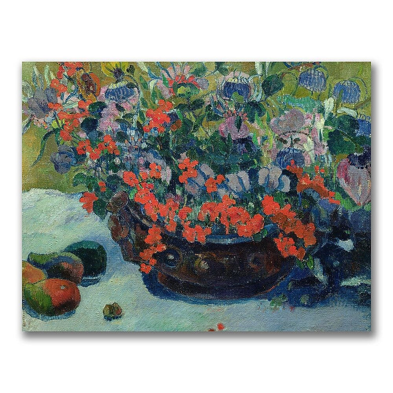 Trademark Fine Art Paul Gauguin 'Bouquet of Flowers 1897' Canvas Art 35x47 Inches