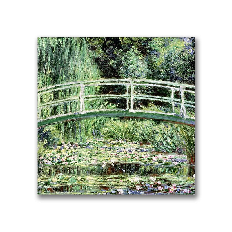 Trademark Fine Art Claude Monet 'White Waterlillies 1889' Canvas Art