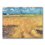 Trademark Fine Art Vincent Van Gogh 'Wheatfield with Sheaves 1888' Canvas Art