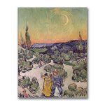 Trademark Fine Art Vincent Van Gogh 'Moonlit Landscape1889' Canvas Art