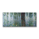 Trademark Fine Art Claude Monet 'Waterlillies Morning' Canvas Art 10x24 Inches