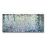 Trademark Fine Art Claude Monet 'Waterlillies Morning II' Canvas Art 10x24 Inches