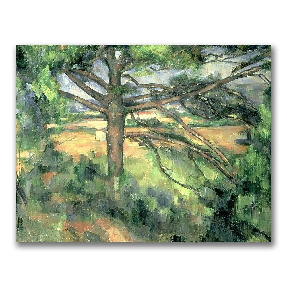 Trademark Fine Art Paul Cezanne 'The Large Pine' Canvas Art 18x24 Inches