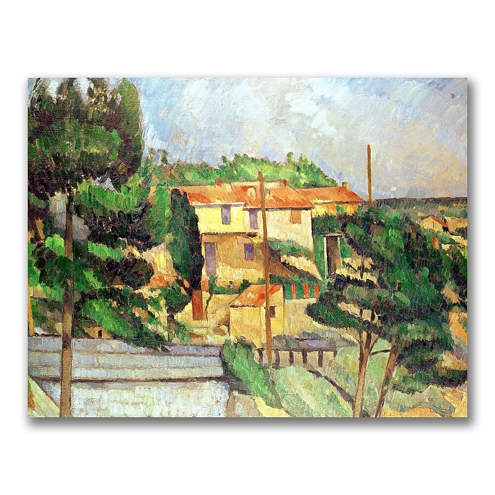 Trademark Fine Art Paul Cezanne 'Viaduct at Estaque' Canvas Art 18x24 Inches