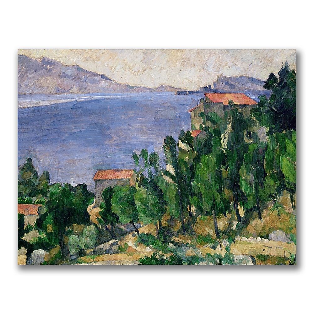 Trademark Fine Art Paul Cezanne 'View of Mount Marseilleveyre' Canvas Art 18x24 Inches