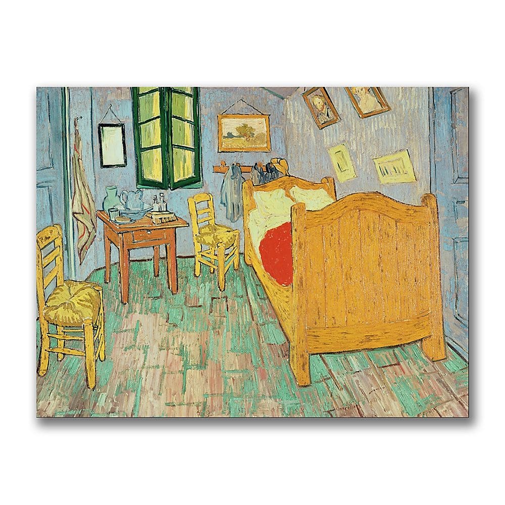 Trademark Fine Art Vincent Van Gogh 'Van Gogh's Bedroom at Arles' Canvas Art 18x24 Inches