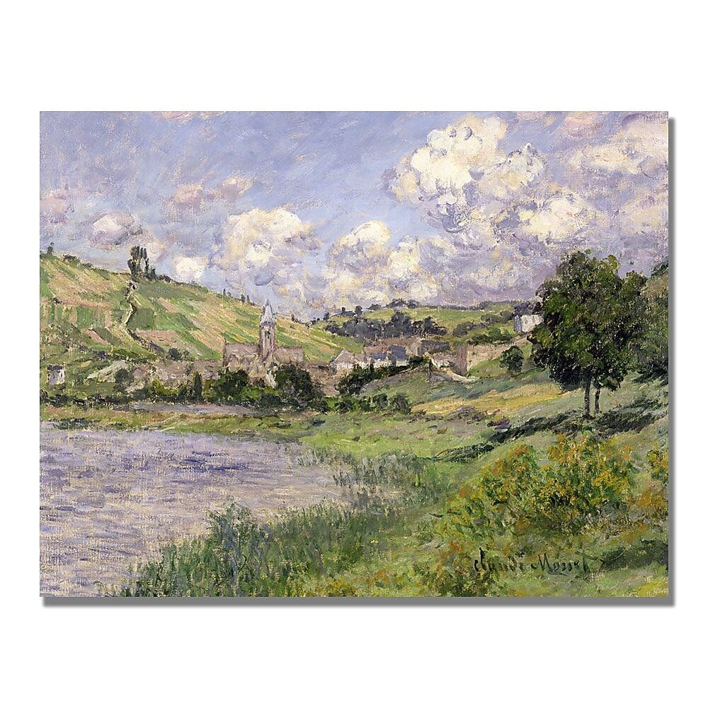 Trademark Fine Art Claude Monet 'Landscape Vetheuil 1879' Canvas Art