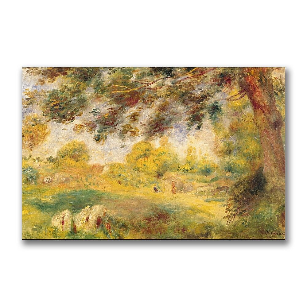 Trademark Fine Art Pierre Renoir 'Spring Landscape' Canvas Art 16x24 Inches