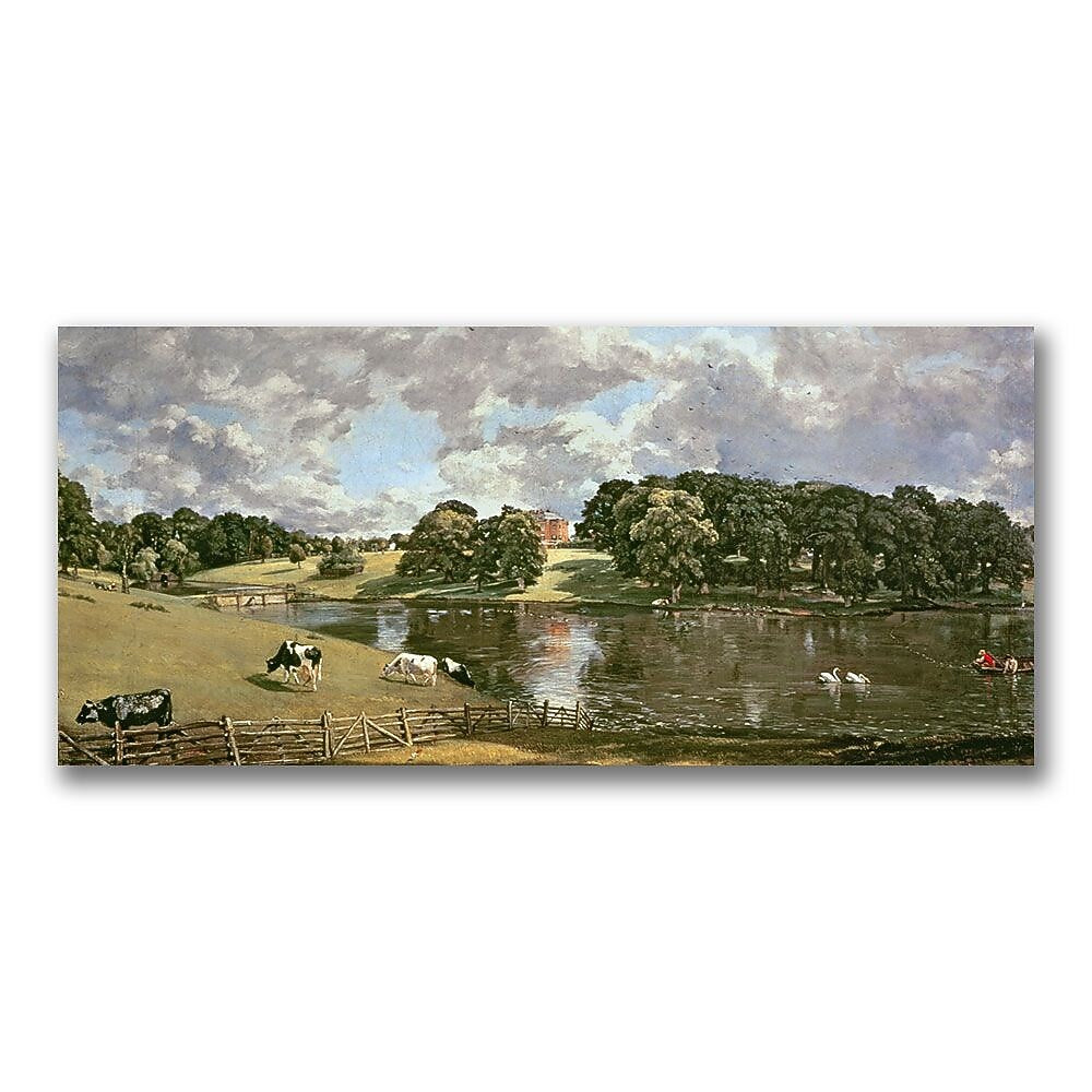 Trademark Fine Art John Constable 'Wivenhoe Park Essex' Canvas Art 12x24 Inches