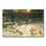 Trademark Fine Art Joseph Farquharson 'The Shortening Winter's Day' Canvas Art 30x47 Inches