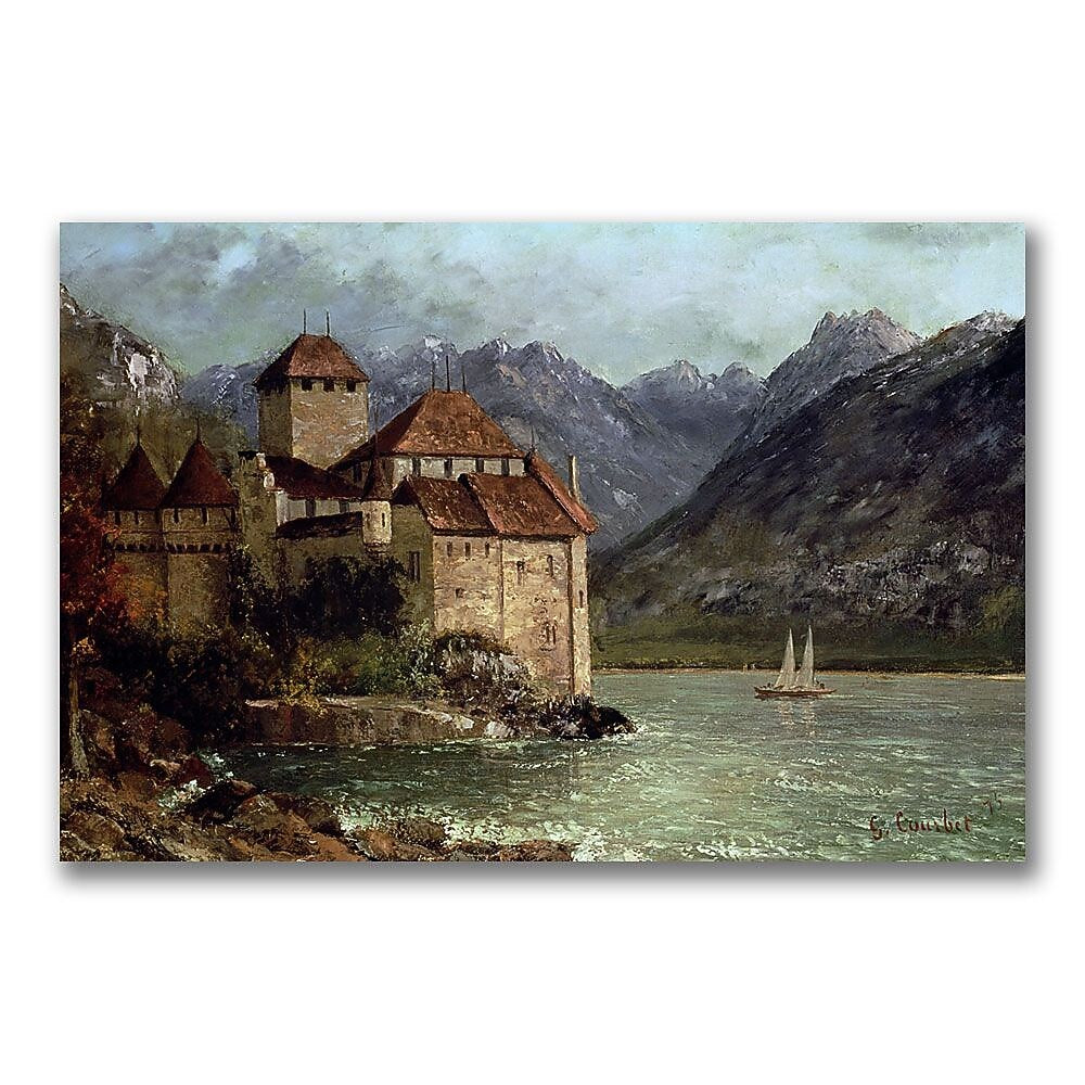 Trademark Fine Art Gustave Courbet 'The Chateau de Chillon' Canvas Art