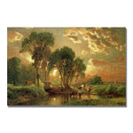 Trademark Fine Art George Inness 'Medfield Massachusetts' Canvas Art 16x24 Inches