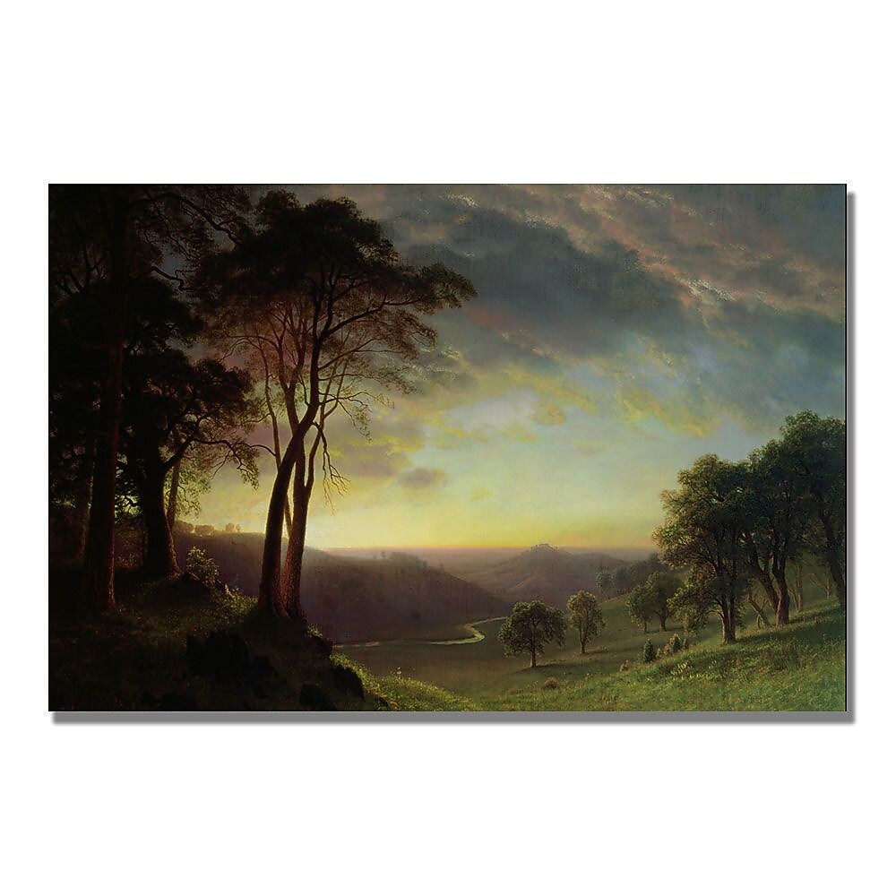 Trademark Fine Art Albert Biersdant 'The Sacramento River' Canvas Art 22x32 Inches