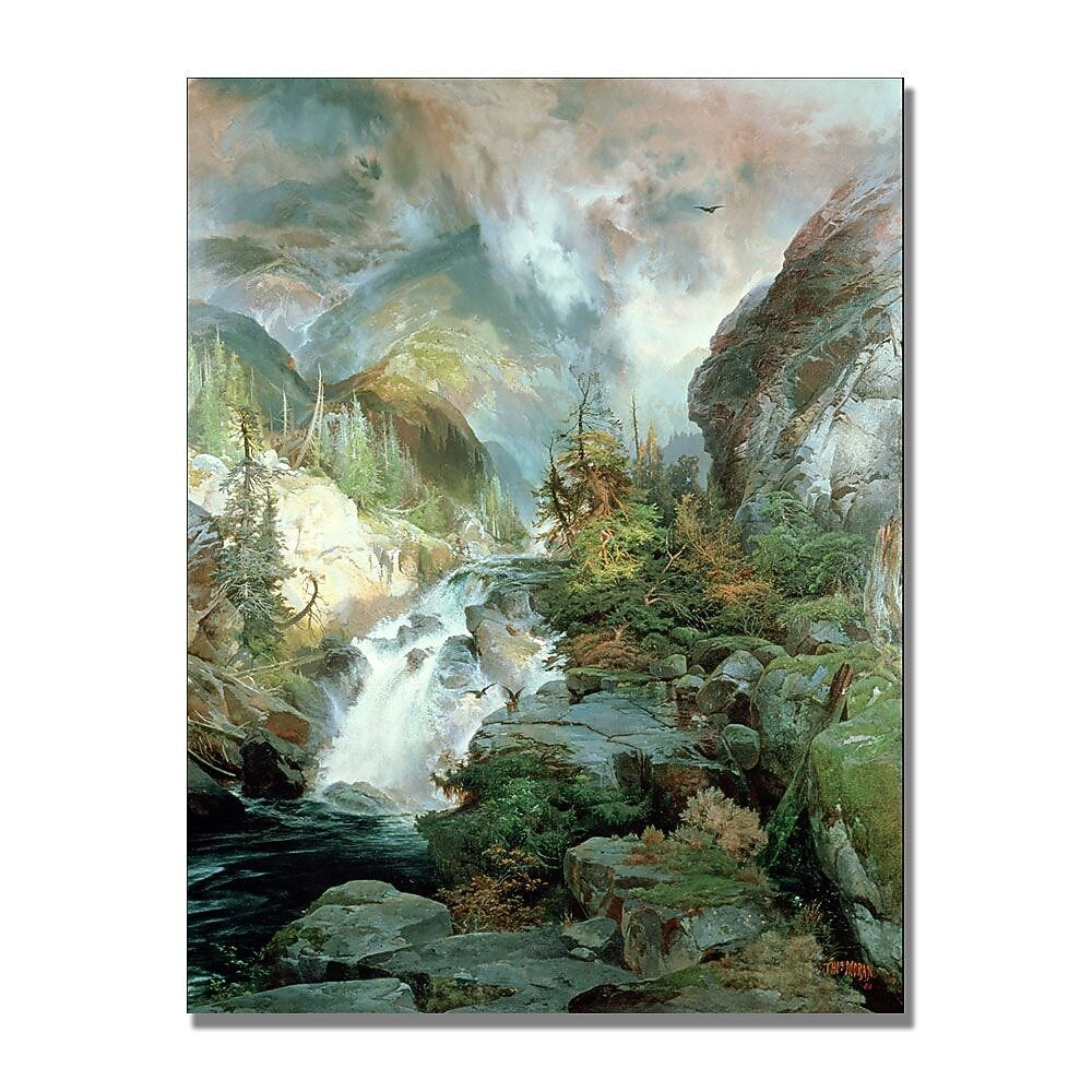 Trademark Fine Art Thomas Moran 'Children of the Mountain' Canvas Art