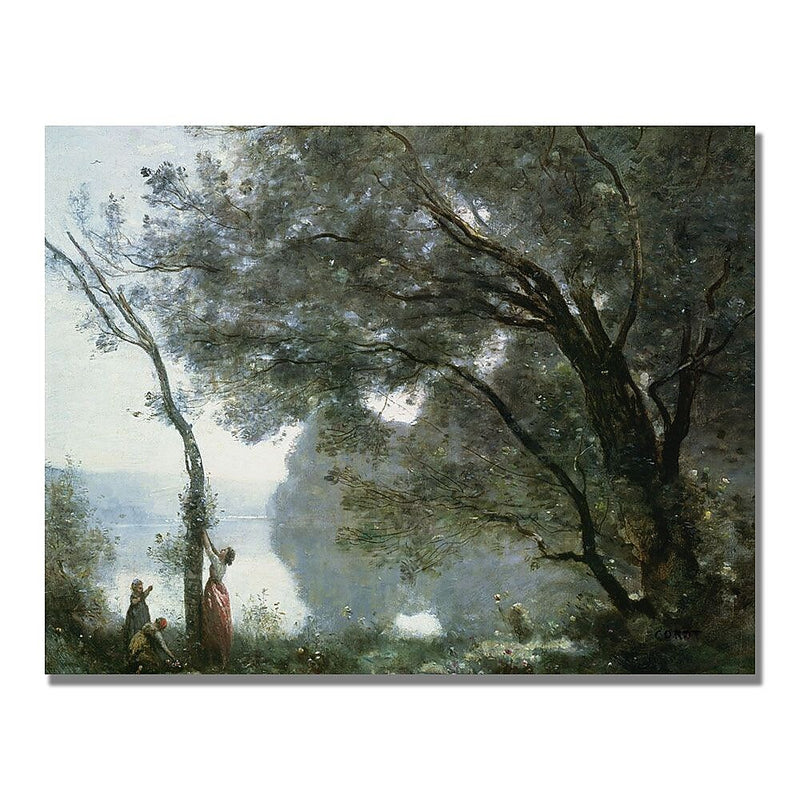 Trademark Fine Art Jean Baptiste Corot 'Souvenir of Montefontaine' Canvas.