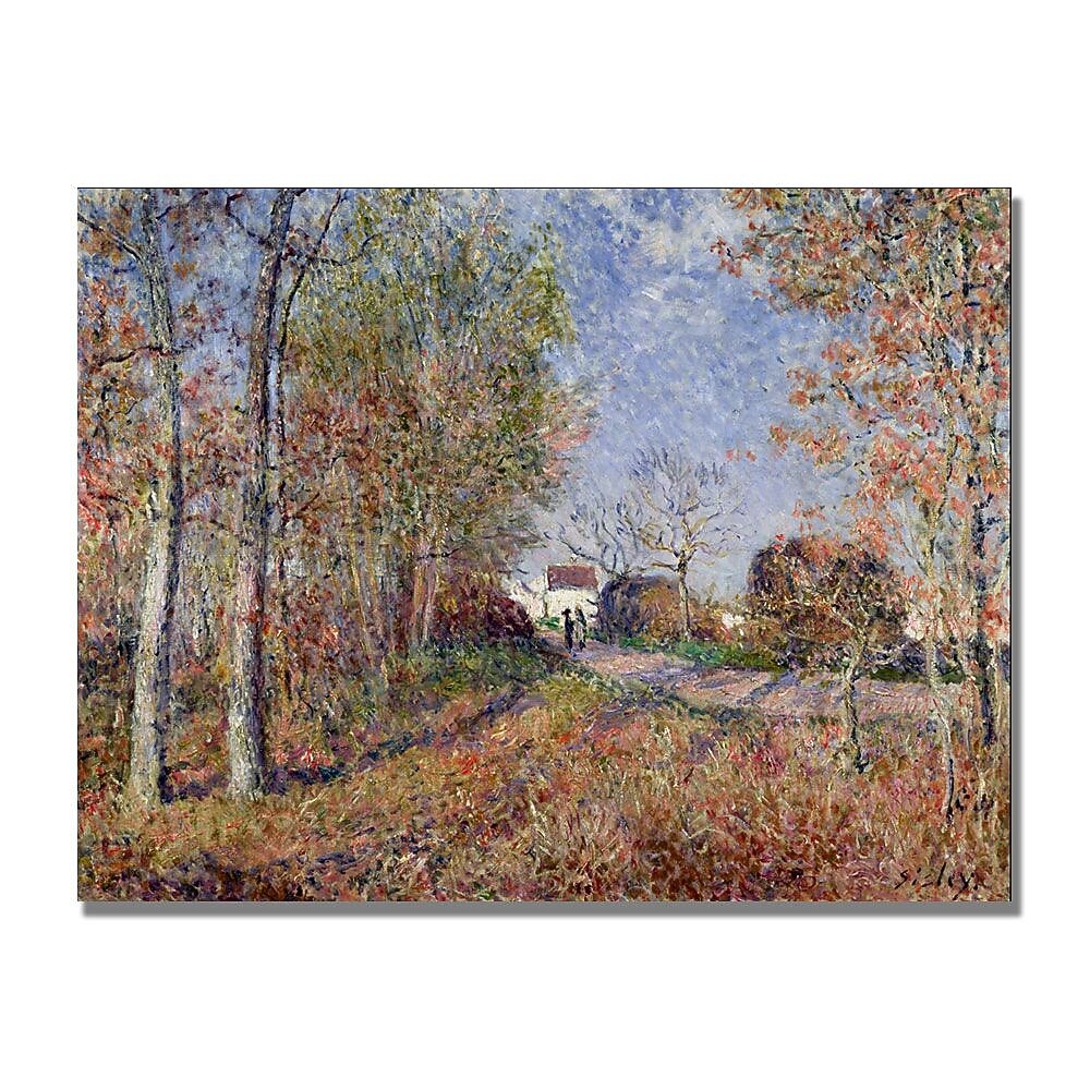 Trademark Fine Art Alfred Sisley 'A Corner of the Woods at Sablons' Canvas Art