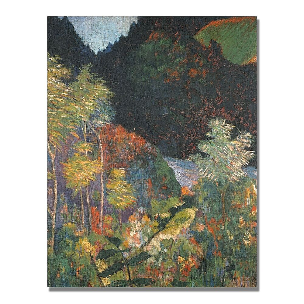 Trademark Fine Art Paul Gauguin 'Landscape' Canvas Art 18x24 Inches