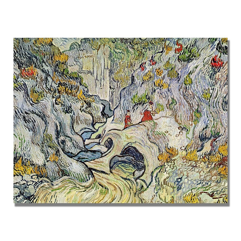 Trademark Fine Art Vincent Van Gogh 'The Ravine of the Peyroulets' Canvas Art