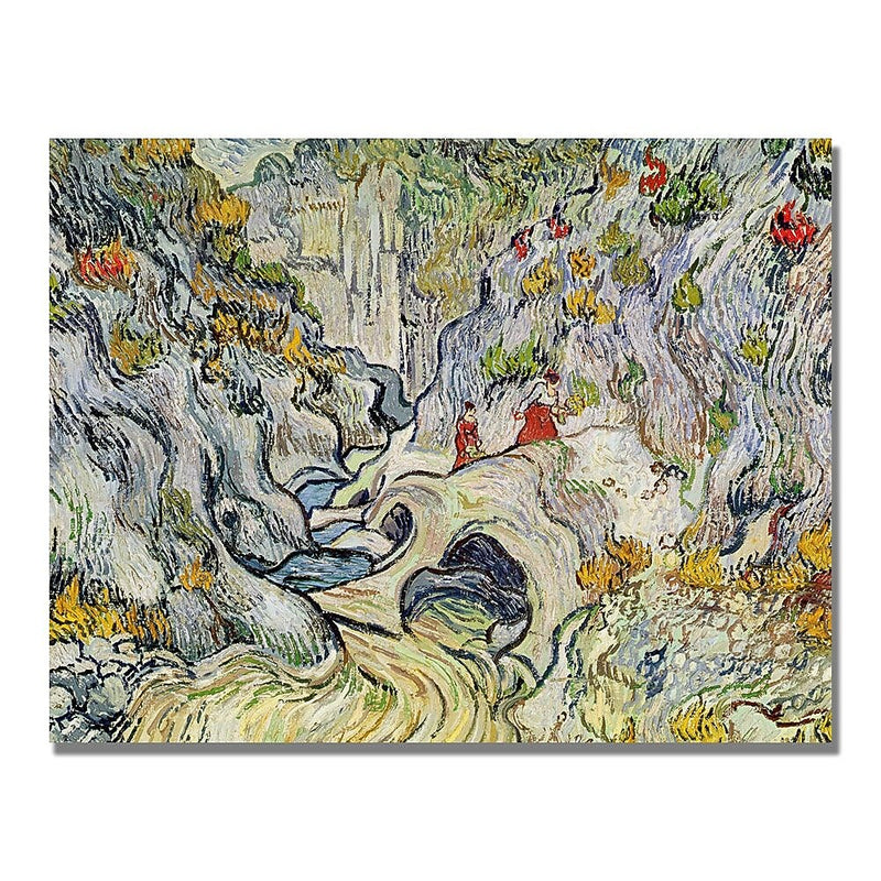 Trademark Fine Art Vincent Van Gogh 'The Ravine of the Peyroulets' Canvas Art